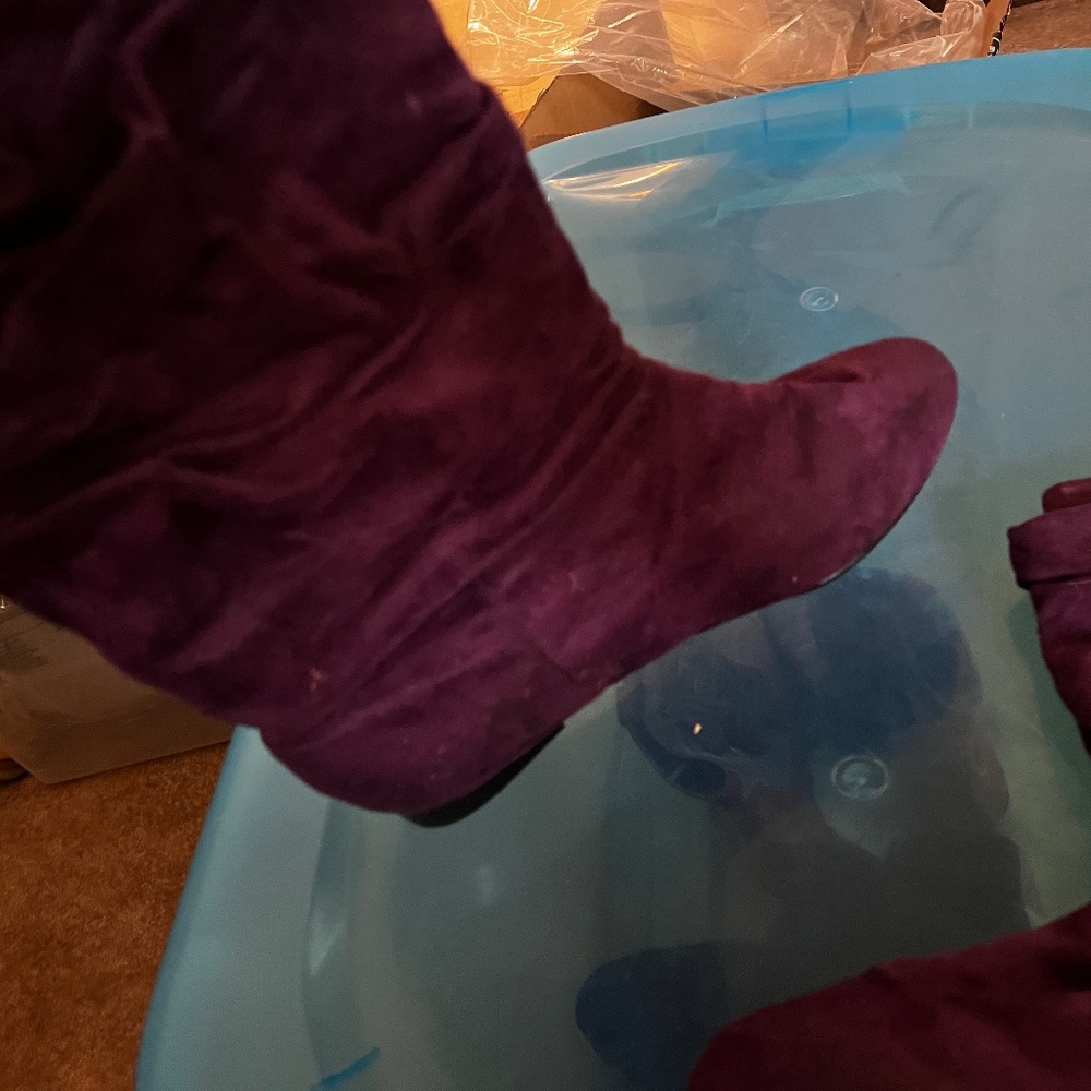 Purple boots